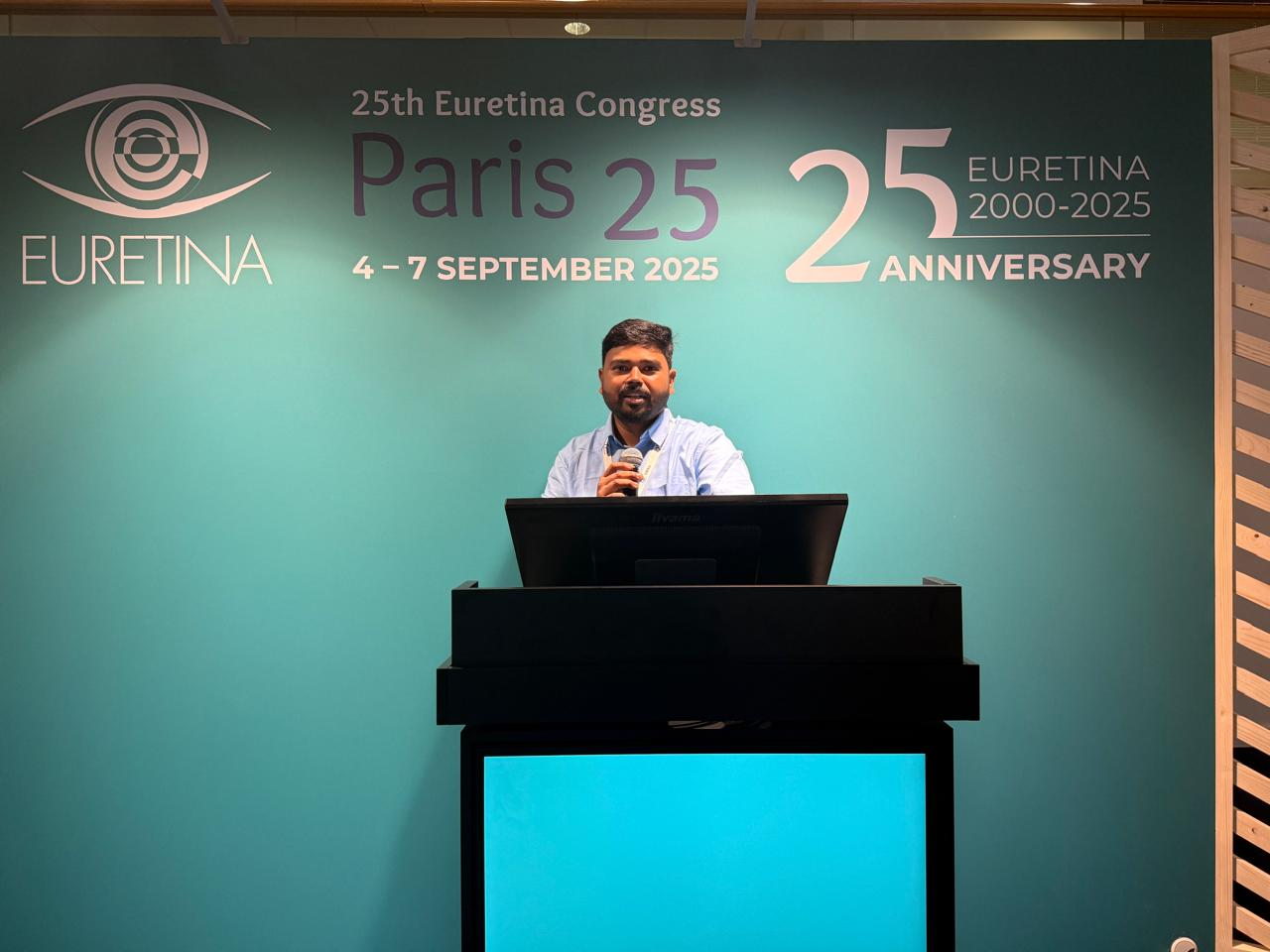 Dr. Dip Biswas Sudip at Euretina Congress